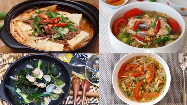 Canh kim chi cay nồng giải rượu