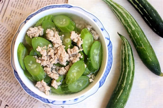 Canh mướp Nhật thịt băm bổ dưỡng