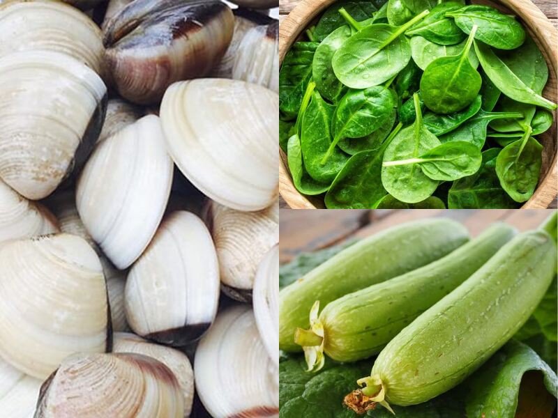Canh ngao mùng tơi nấu mướp thơm ngon, bổ dưỡng, màu sắc hài hòa