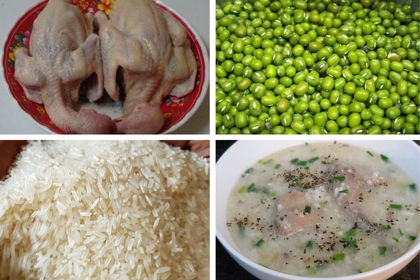 Cháo bồ câu đậu xanh thơm ngon, công thức nấu cháo bồ câu cho bé