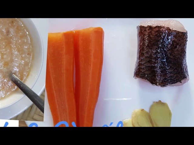 Cháo cá lóc cà rốt tốt cho thị lực của bé