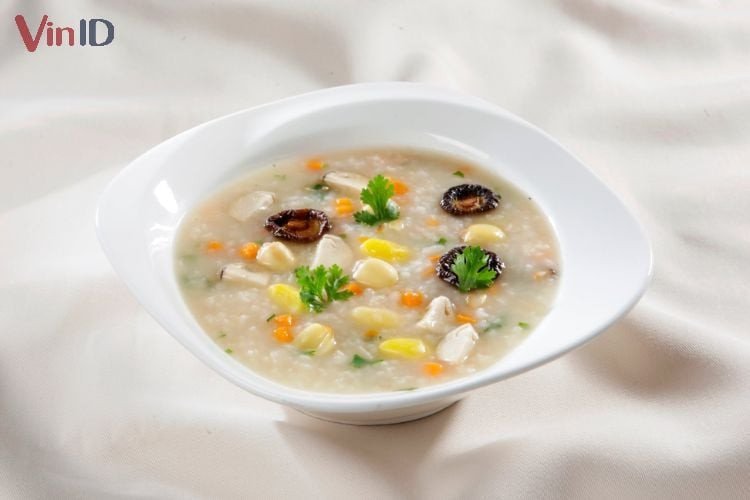 Cháo chay hạt sen thanh đạm