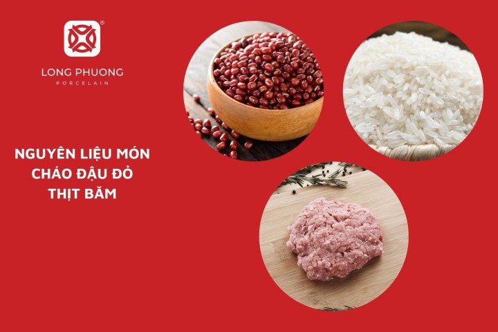 Cháo đậu đỏ thịt băm dễ làm, giàu dinh dưỡng cho bữa sáng