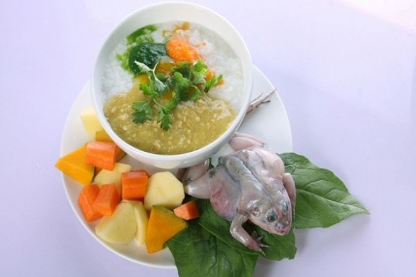 Cháo ếch cho bé nấu cùng khoai tây đơn giản tại nhà