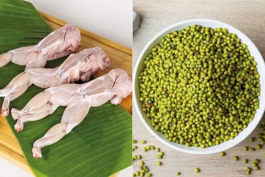 Cháo ếch đậu xanh dinh dưỡng cho bé