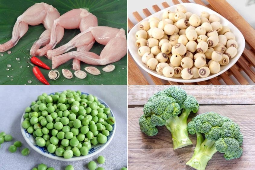 Cháo ếch hạt sen giúp bé ngủ ngon, phát triển xương