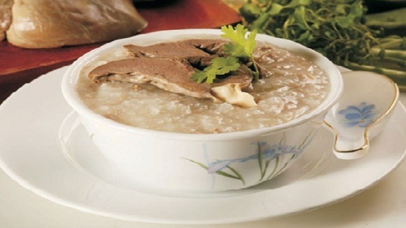 Cháo tim lợn cực bổ dưỡng, dễ làm tại nhà
