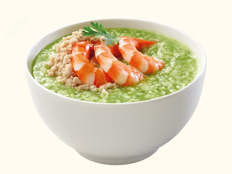 Cháo tôm rau ngót giàu vitamin, thanh đạm