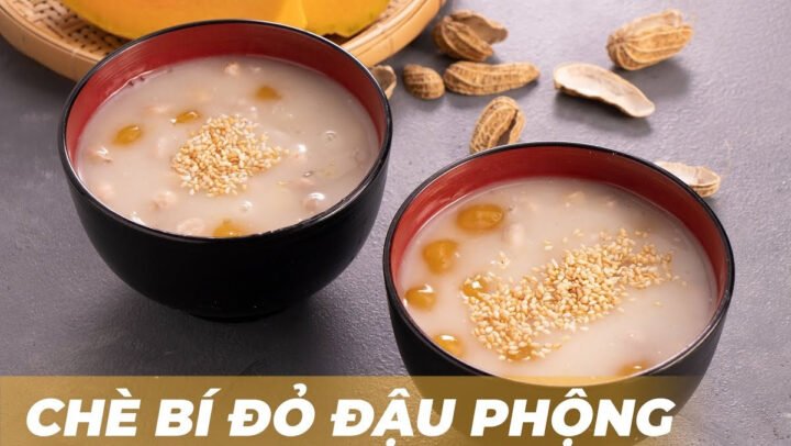 Chè bí đỏ đậu phộng thơm béo