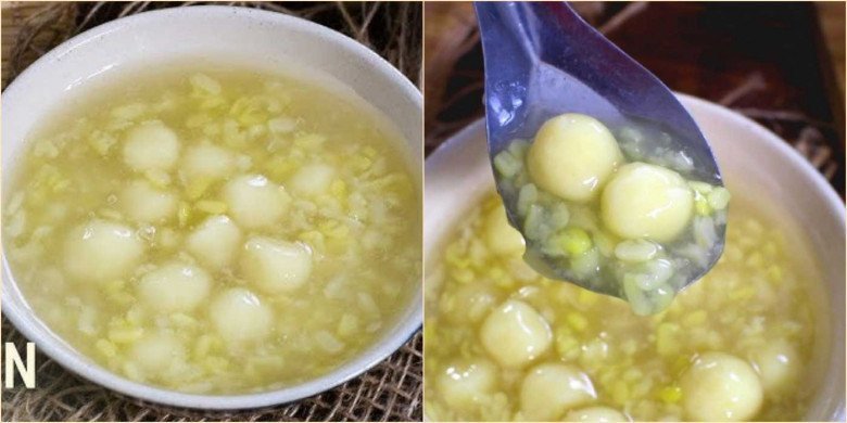 Chè đậu xanh không vỏ nước cốt dừa béo ngậy, hấp dẫn