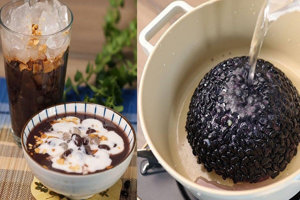 chè đỗ đen trân châu nước cốt dừa