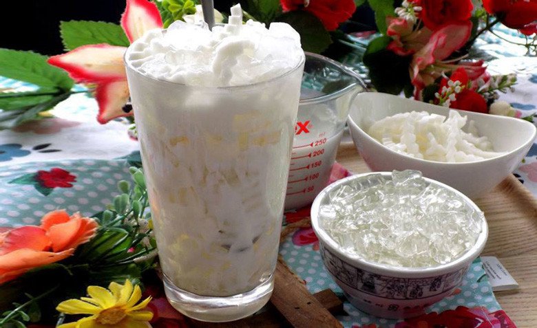 Chè dừa dầm thành phẩm