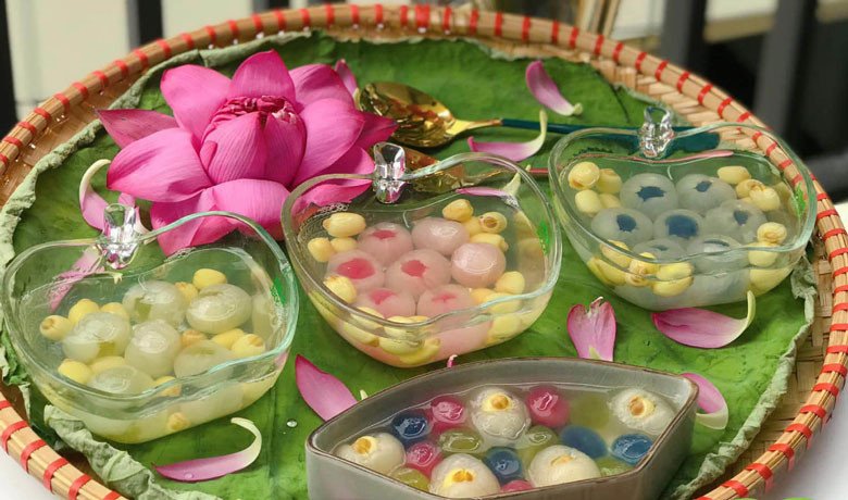 Chè hạt sen long nhãn trân châu thêm phần hấp dẫn