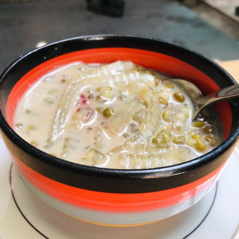 Chén chè đậu xanh bột báng thành phẩm thơm ngon