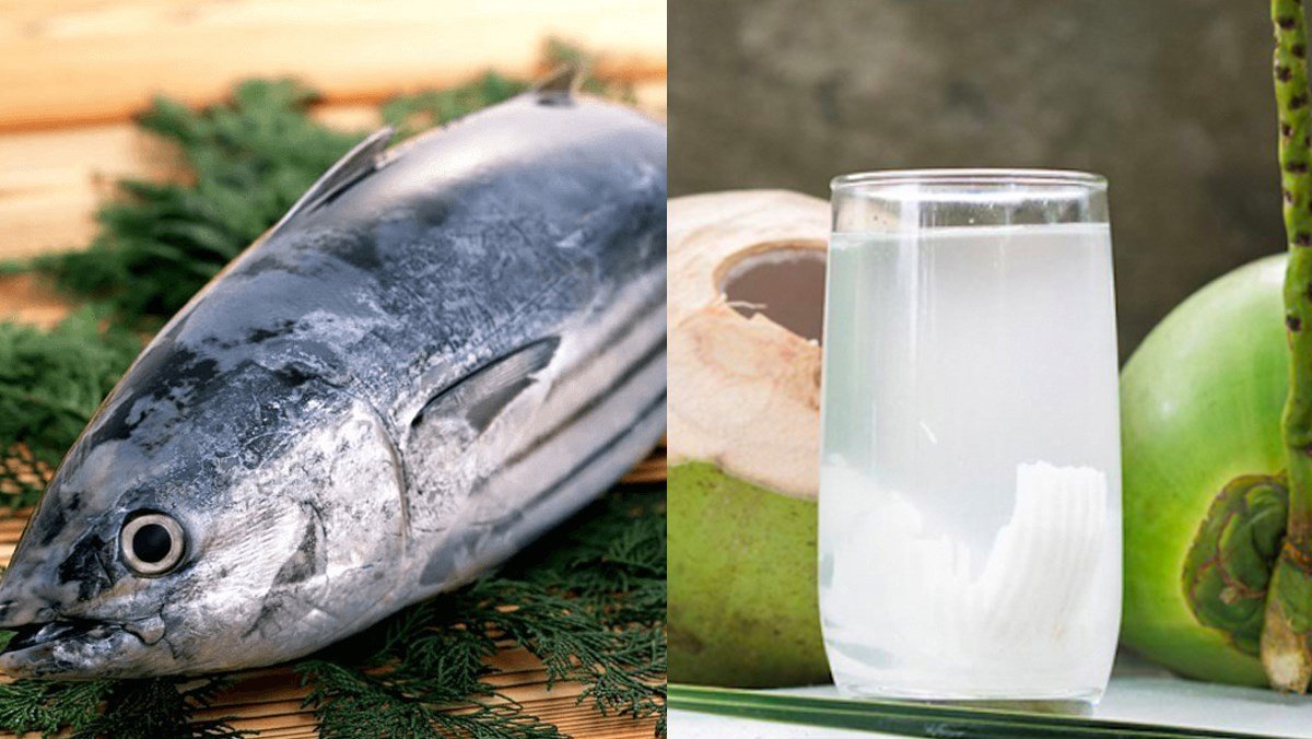 chuẩn bị nguyên liệu làm cá ngừ kho nước dừa