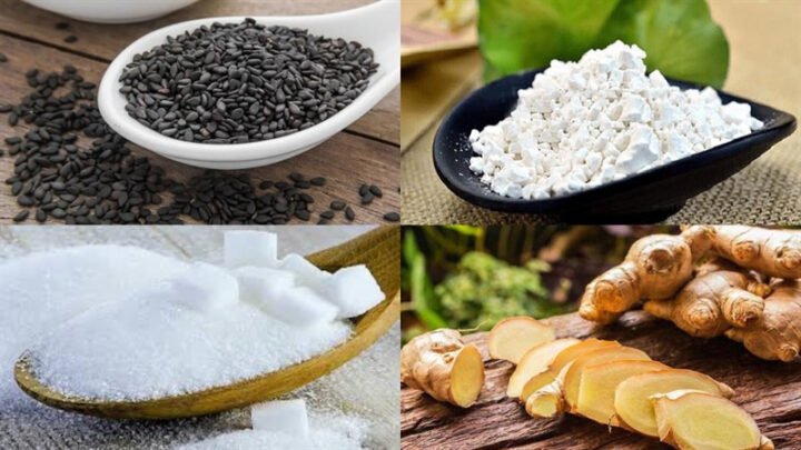 Chuẩn bị nguyên liệu nấu chè mè đen cho bà bầu sắp sinh