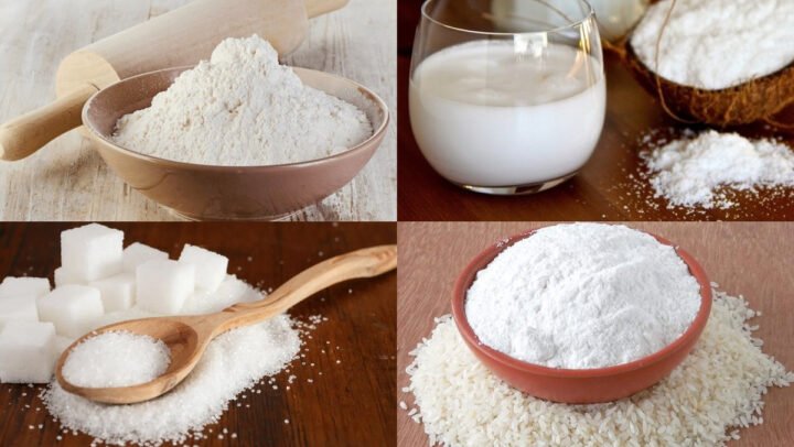 Chuẩn bị nguyên liệu và dụng cụ làm bánh bèo ngọt