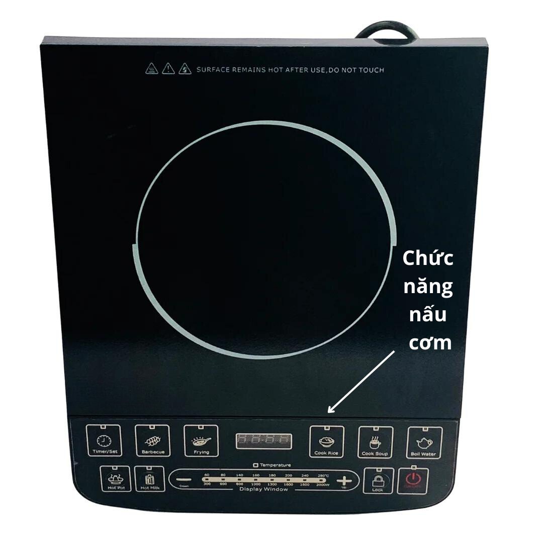 chức năng nấu cơm trên bếp điện