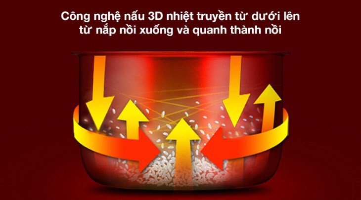 Cơm đã chín và sẵn sàng thưởng thức