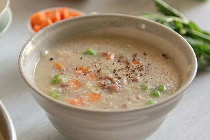 Công thức cháo thịt vịt yến mạch hấp dẫn cho bé