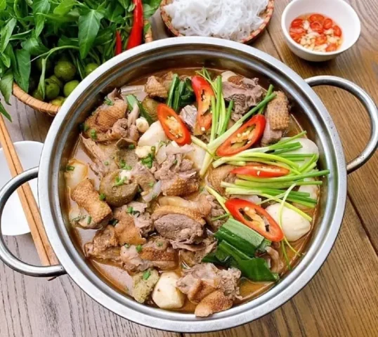 công thức vịt om sấu