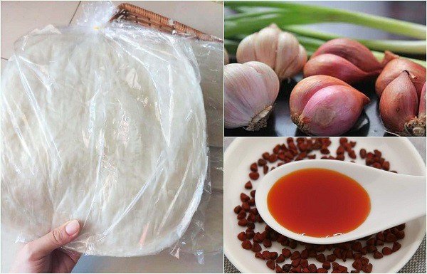 Dầu điều giúp nước sốt bánh tráng trộn có màu sắc bắt mắt