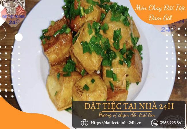 Đậu hũ non sốt mỡ hành