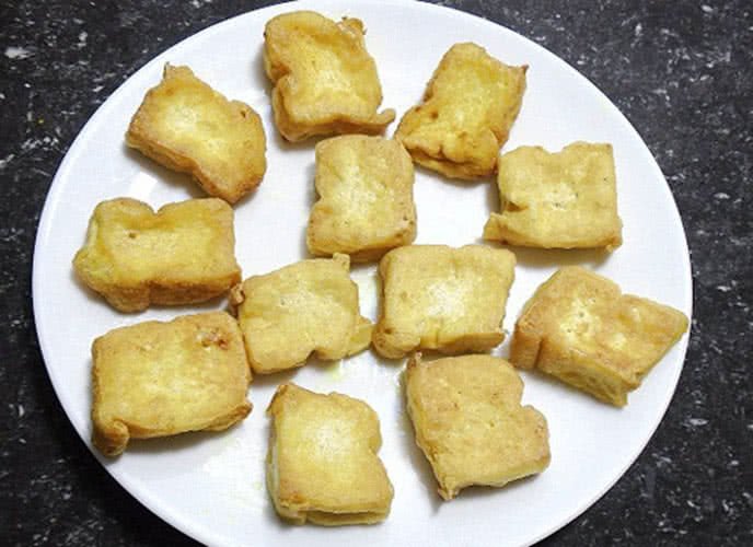 Đậu phụ rán vàng giòn hấp dẫn