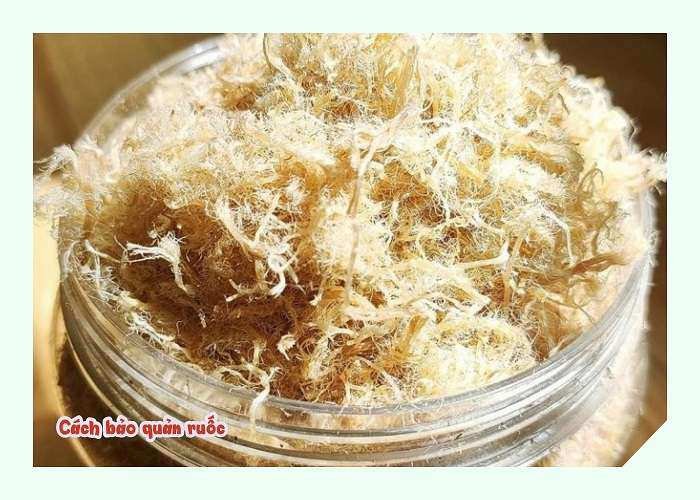 Để ruốc thịt trong lọ thủy tinh đậy nắp kín