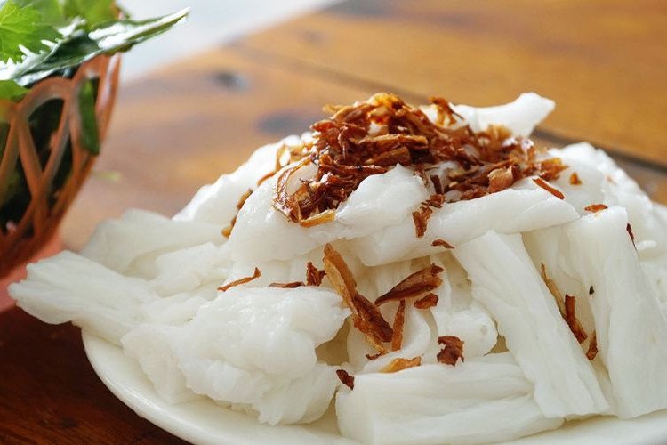 Đĩa bánh ướt chay không nhân thanh đạm