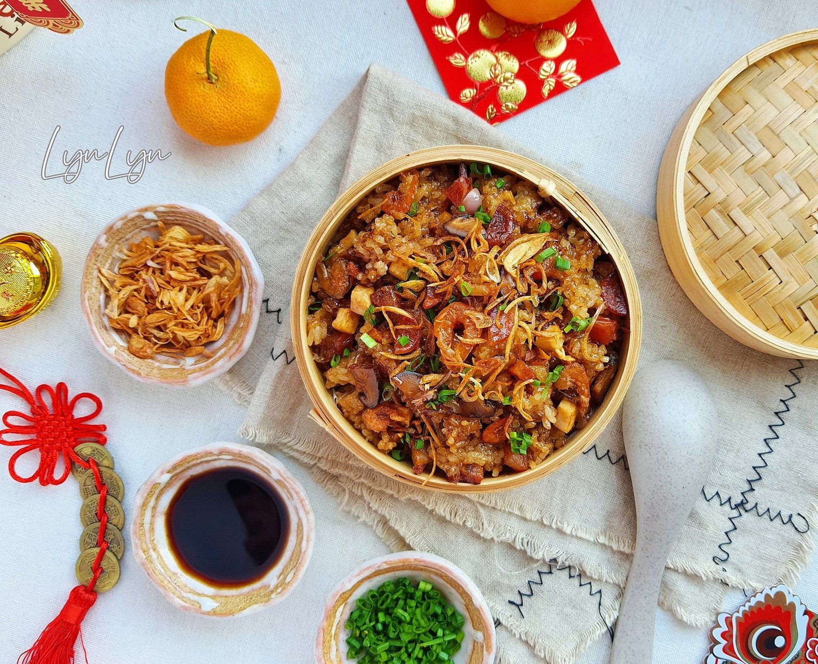 Đĩa xôi bát bửu thành phẩm hấp dẫn, gợi ý cách nấu xôi bát bửu ngon