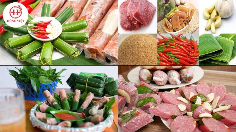 Điều chỉnh gia vị nem chua thịt heo