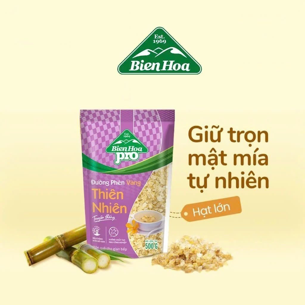 Đường phèn tự nhiên giúp chè đậu xanh nước cốt dừa có vị ngọt thanh