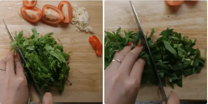 Bước 2: Sơ chế các nguyên liệu khác