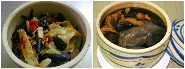 Gà tiềm thuốc bắc trong thố đất giữ trọn hương vị truyền thống