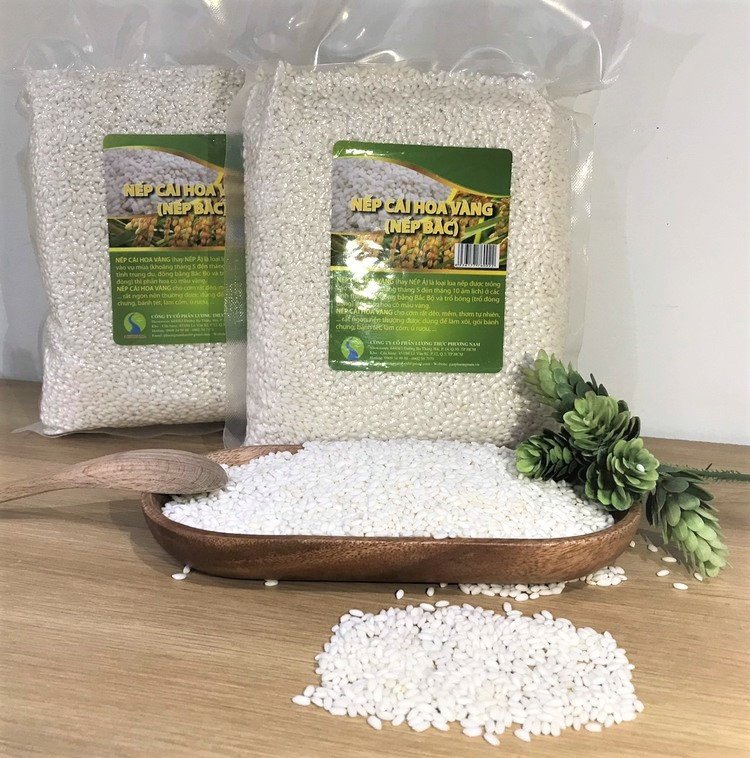 Gạo nếp cái hoa vàng chất lượng, lựa chọn hoàn hảo cho món xôi gấc dẻo thơm