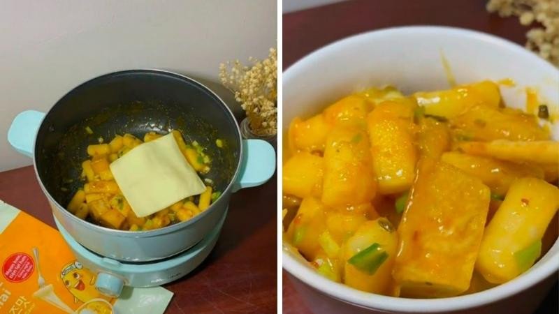 Gói tokbokki phô mai ăn liền O'food