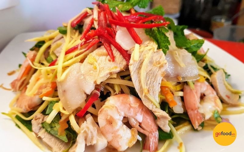 gỏi xoài tôm thịt