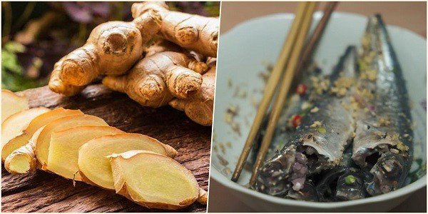 Gừng tươi cắt lát, nguyên liệu vàng trong bí quyết khử mùi tanh cho cá nục kho.