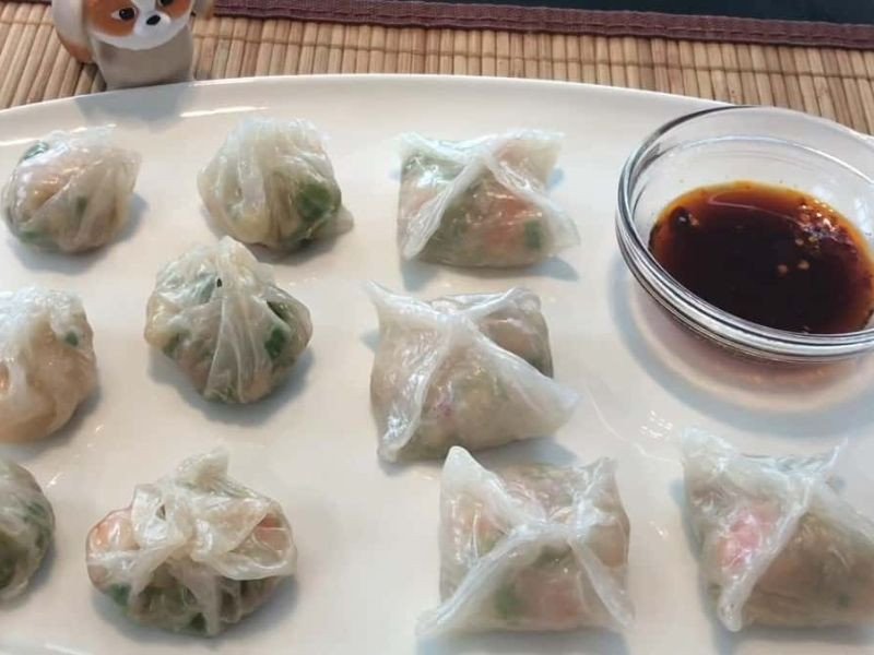 Há cảo hấp chín thơm ngon