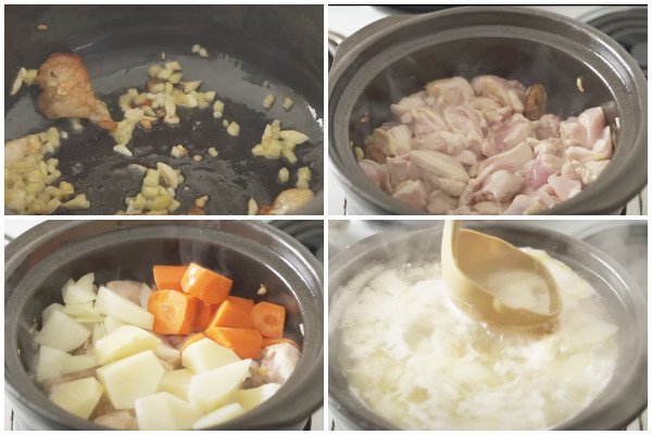 Hầm rau củ và thịt trong cà ri Nhật