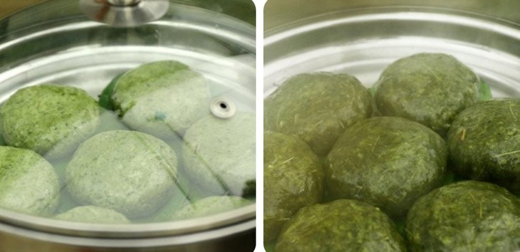 Hấp bánh ngải cứu dẻo thơm