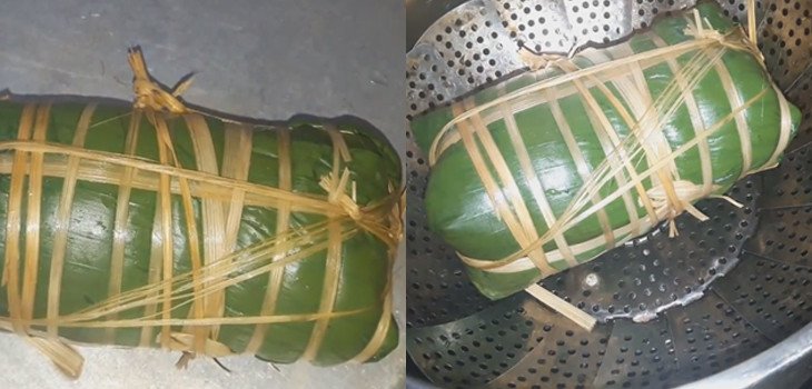 Hấp giò me thịt lợn