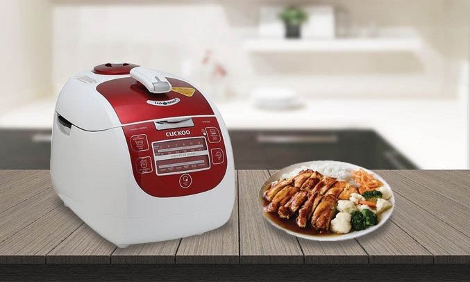 Hình ảnh chi tiết bảng điều khiển nồi cơm Cuckoo Hàn Quốc