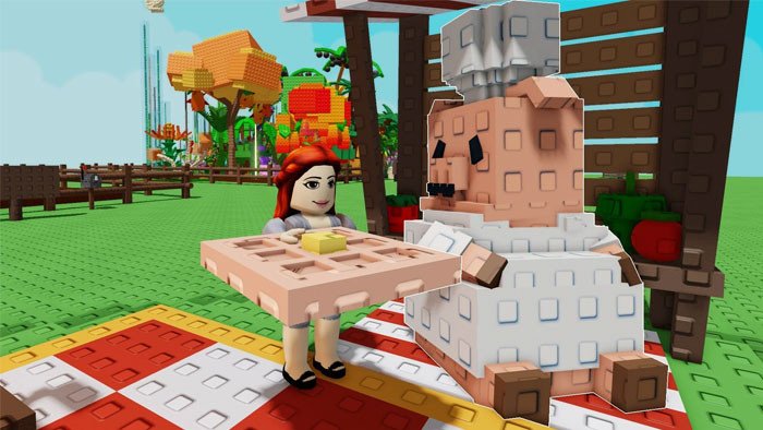 Hình ảnh món Waffle ngon miệng trong Grow a Garden