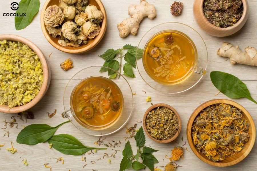 Hình ảnh quá trình nấu dầu gội thảo dược cơ bản tại nhà