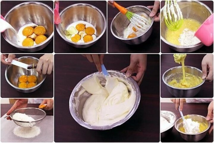 Hỗn hợp nguyên liệu cơ bản cho kem bánh sinh nhật không cần whipping cream