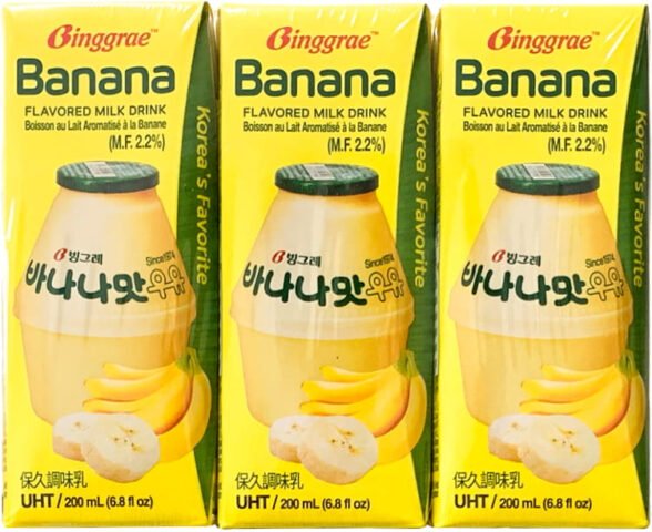 Hộp sữa chuối Binggrae 200ml với ống hút tiện lợi