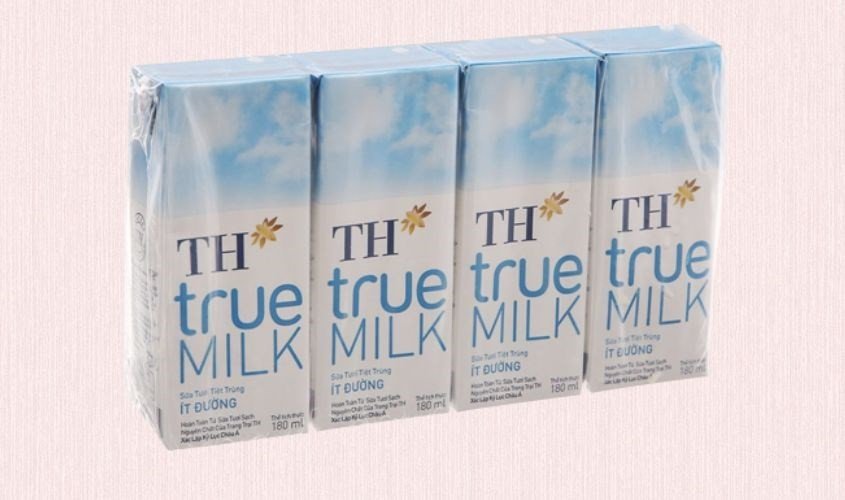 Hộp sữa TH True Milk ít đường 180ml, lựa chọn phù hợp cho người quan tâm đến calo và giảm cân