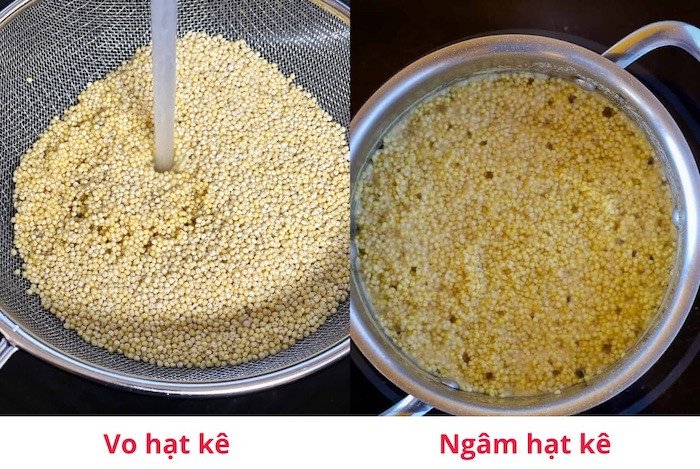 Hướng dẫn sơ chế hạt kê sạch sẽ trước khi thực hiện cách nấu kê kẹp bánh đa